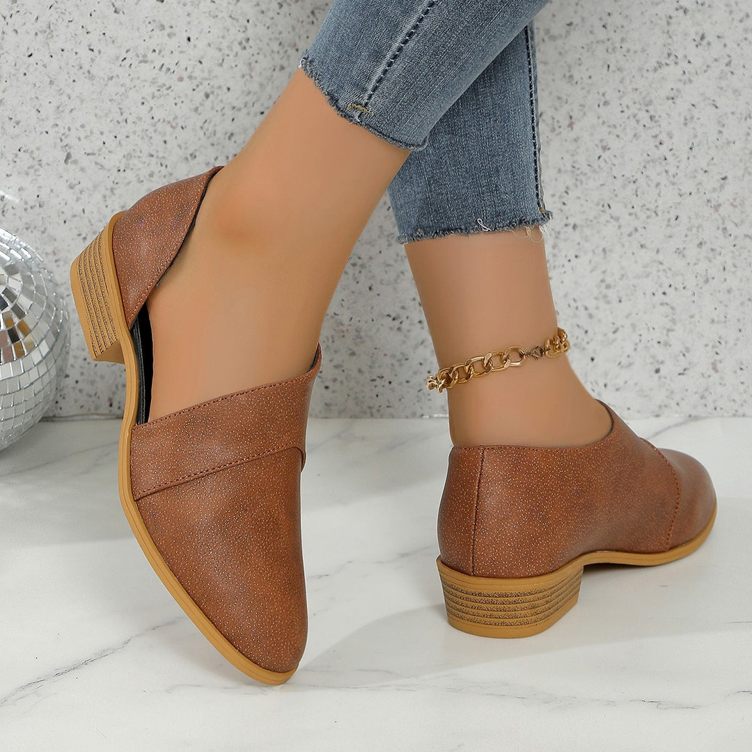 Dame Casual Slipper med elegant plisseret look og behagelig hæl Stilla