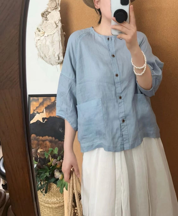 Femme Button-Up Let Linnedel Stilla