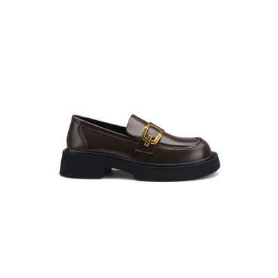 Femme Chunky Loafers med dekorativt spændefokus Stilla