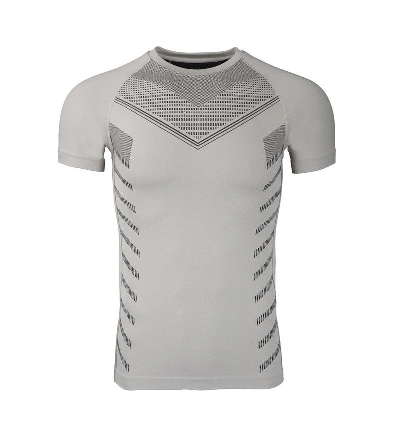 Herrer sports kompressions T-shirt med åndbare teknologier Stilla