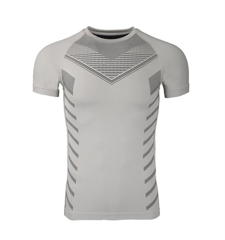 Herrer sports kompressions T-shirt med åndbare teknologier Stilla