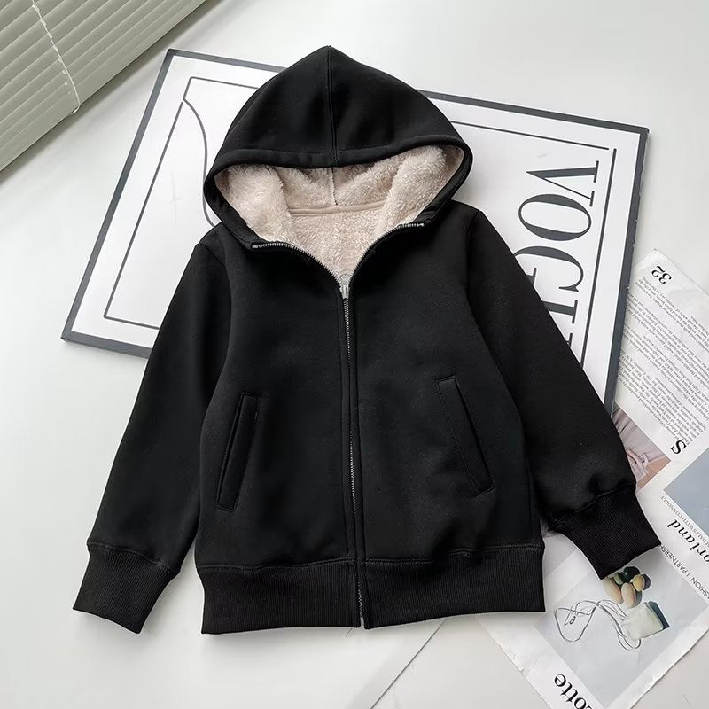 Kvinders hyggelige og varme hoodie jakke med fleeceforing Stilla