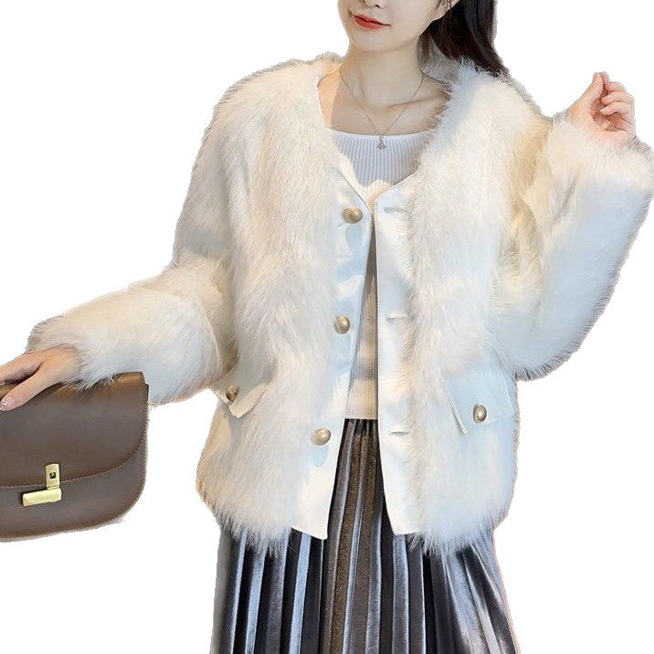 Kvindernes Fuzzy Fur Jakke Stilla