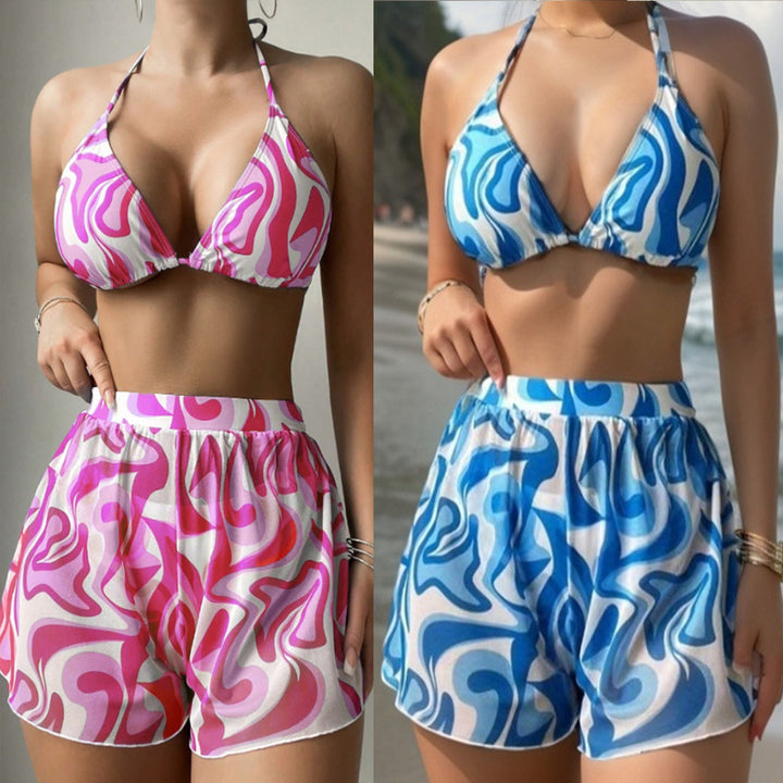 Dame bikinisæt med trendy mønster Stilla