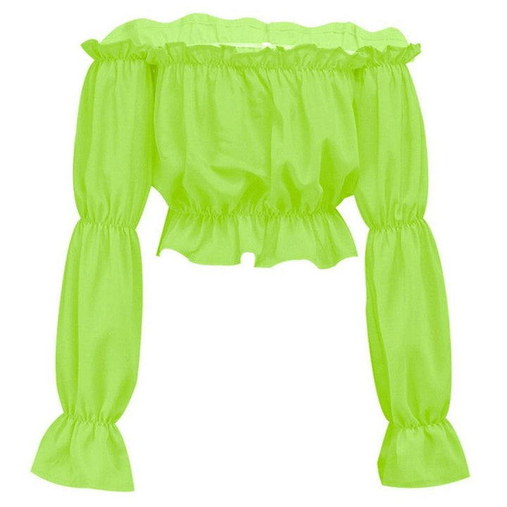 Dame Off-Shoulder Bluse med Rüschendetails Skovae