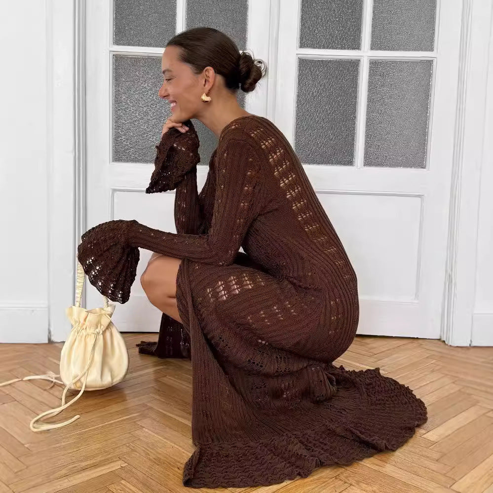 Femme Åben-Strik Duster Cardigan Stilla