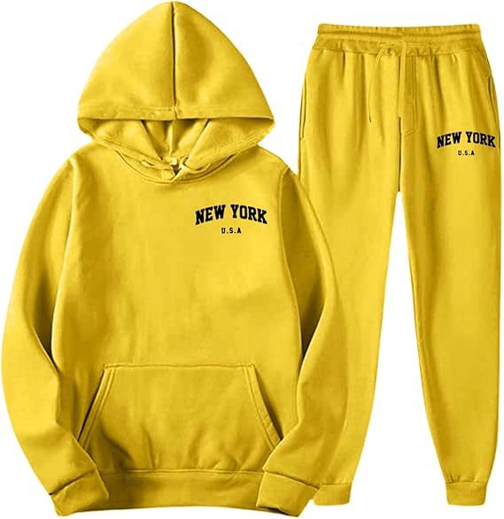 Dame Hooded Sweat Suit med høj kvalitet materiale og moderne bogstaver Skovae