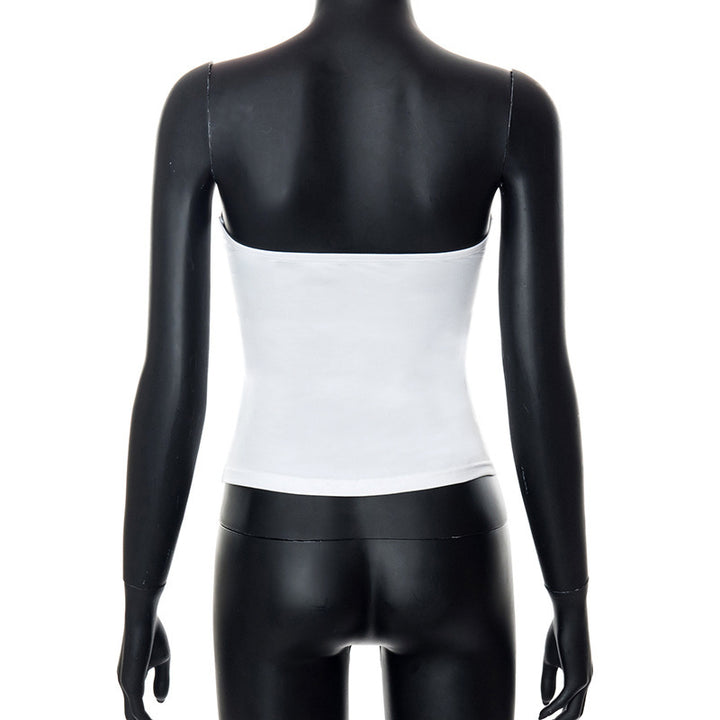 Dame Tube-top med figurformende snit Skovae