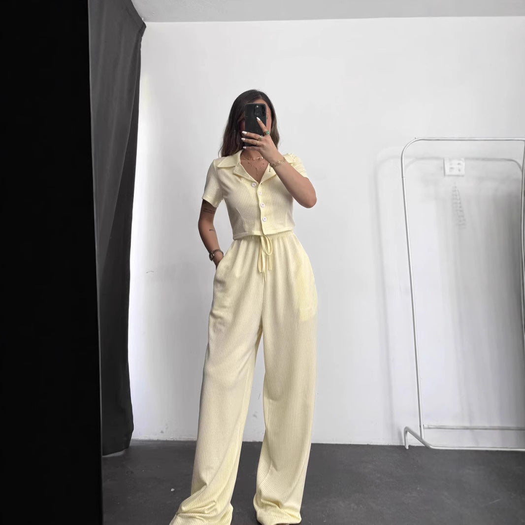 Dame Relaxed Fit Stribet Pyjama-Sæt Stilla