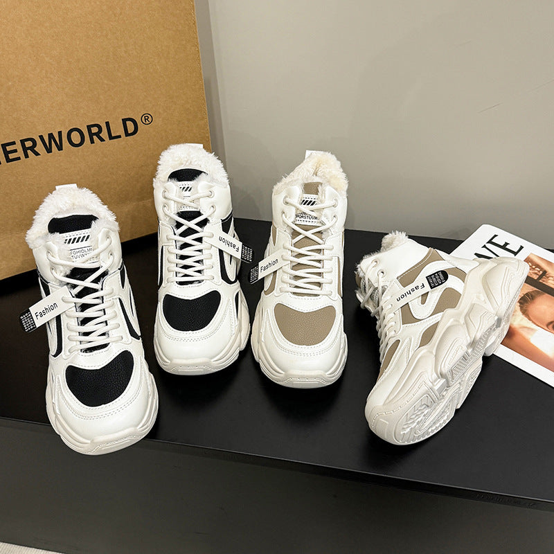 Dame Høj Varme-Sneakers med hyggeligt Inderfôr og skridsikker Sål Stilla