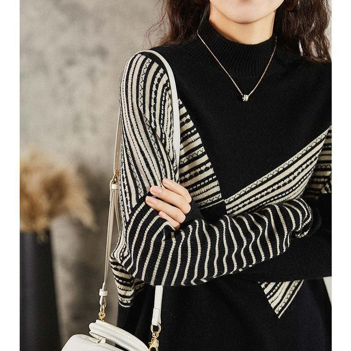 Femme Frynsedetalje Rullekrave Strikpullover Stilla