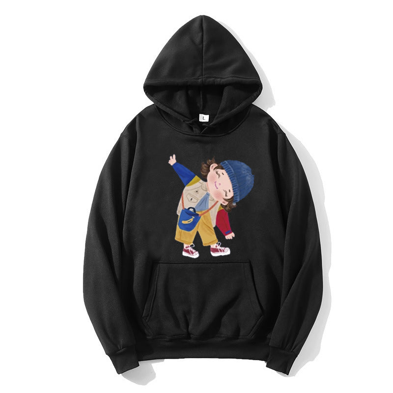 Dame hoodie med legende børne design Skovae
