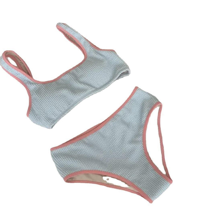 Femme Waffle Struktur Bikini Sæt Stilla