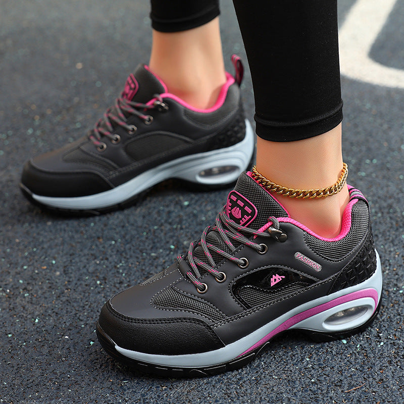 Dame let luftpolstrede sneakers med åndbare mesh-paneler Stilla