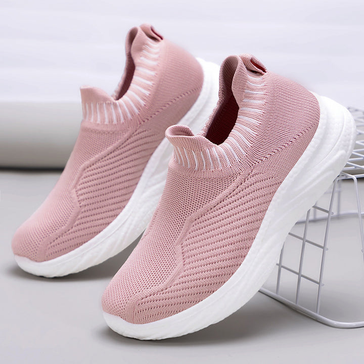 Dame Strik-Sneakers med elastisk indsats og dæmpende sål Stilla