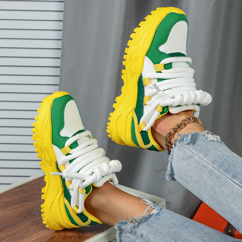 Dame Sporty fritidssneakers med skridsikker sål og åndbart overtøj Stilla