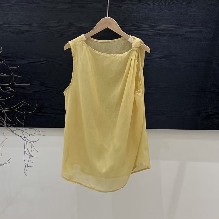 Femme Elegante Asymmetrisk Tanktop Stilla