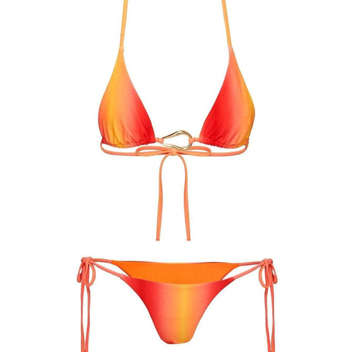 Dame Triangle-Bikini med skinnende ring-detalje Skovae