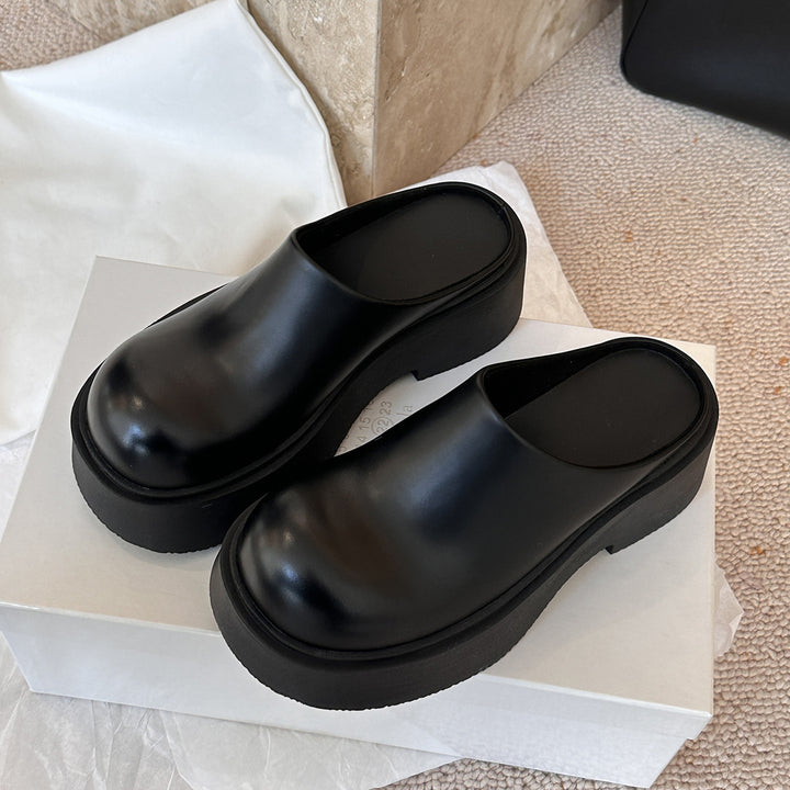 Femme Chunky Slip-On Clogs med forhøjet hæl Stilla