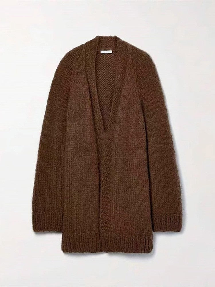 Dame blød oversized strik cardigan i høj kvalitets materiale med afslappet snit Stilla