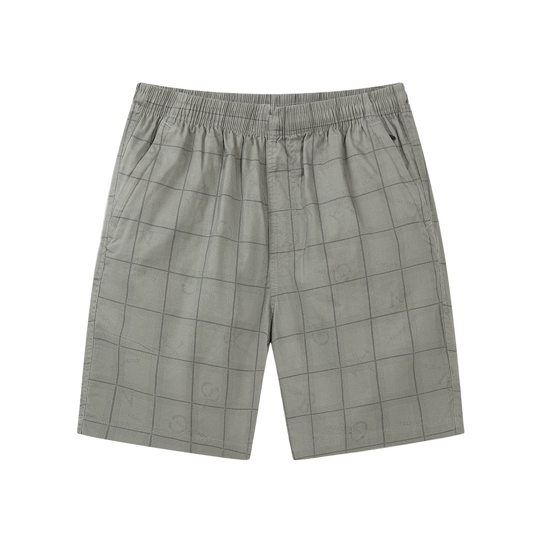 Herrer casual shorts i moderne ternet mønster Stilla