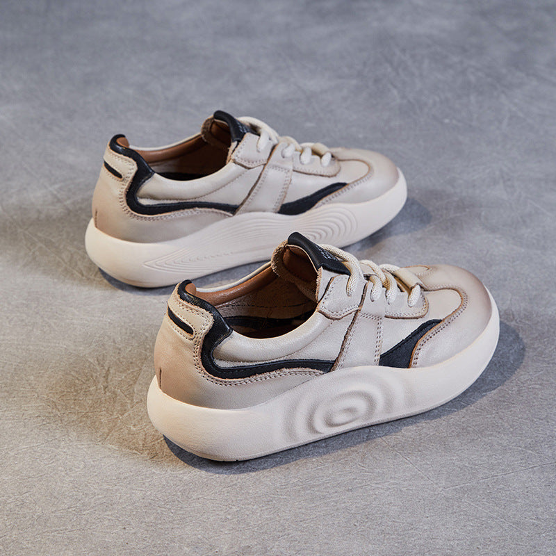 Femme Stilfulde Casual Snøresneakers Stilla