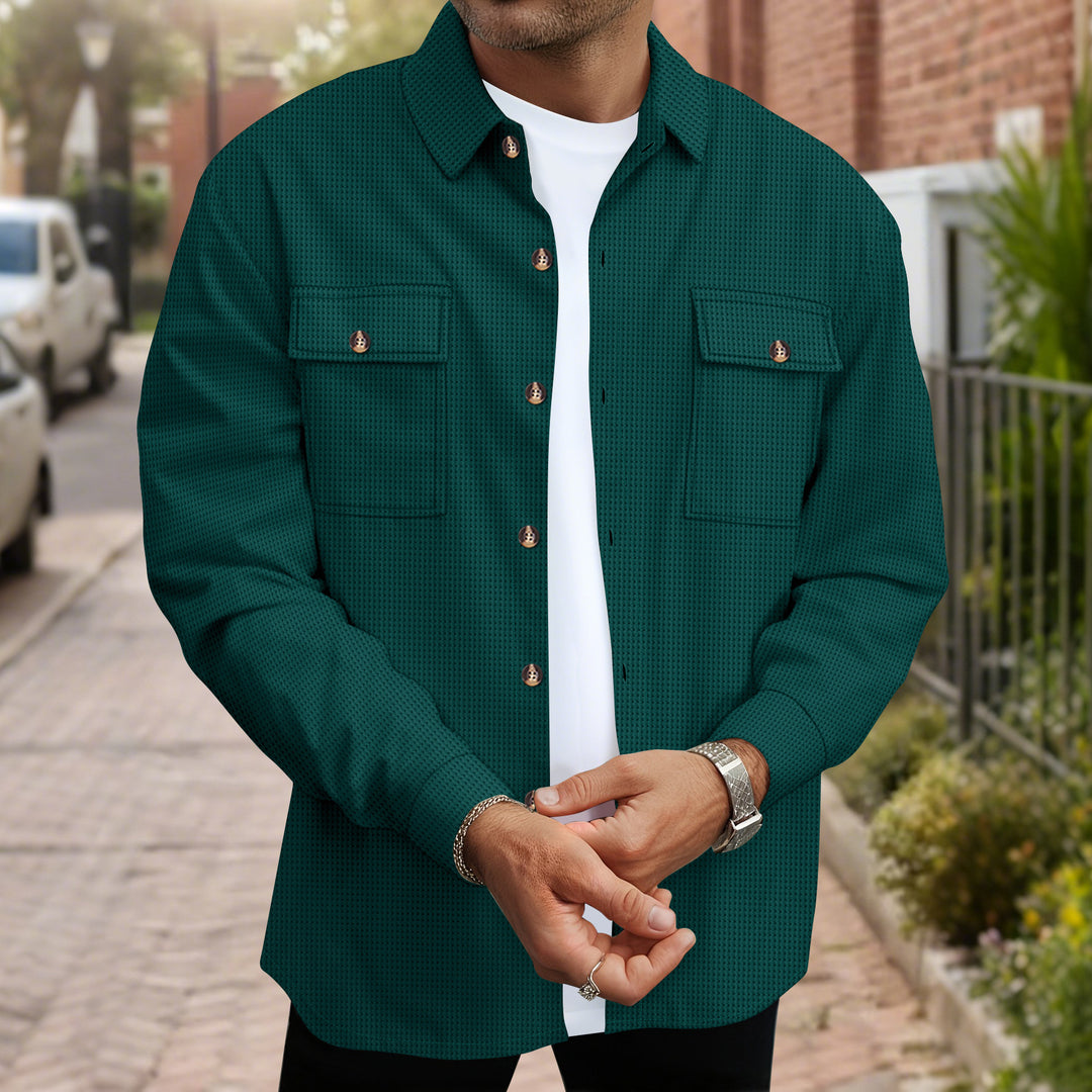 Herrer mode overshirt med praktiske lommer Stilla