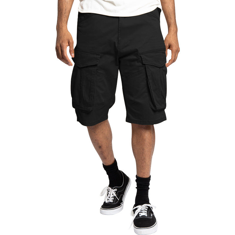 Herrer Cargo-short med funktionelle lommer og elastisk talje Stilla