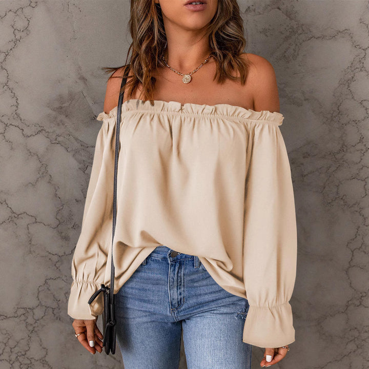 Dame Off-Shoulder Rufflesøm Bluse Stilla