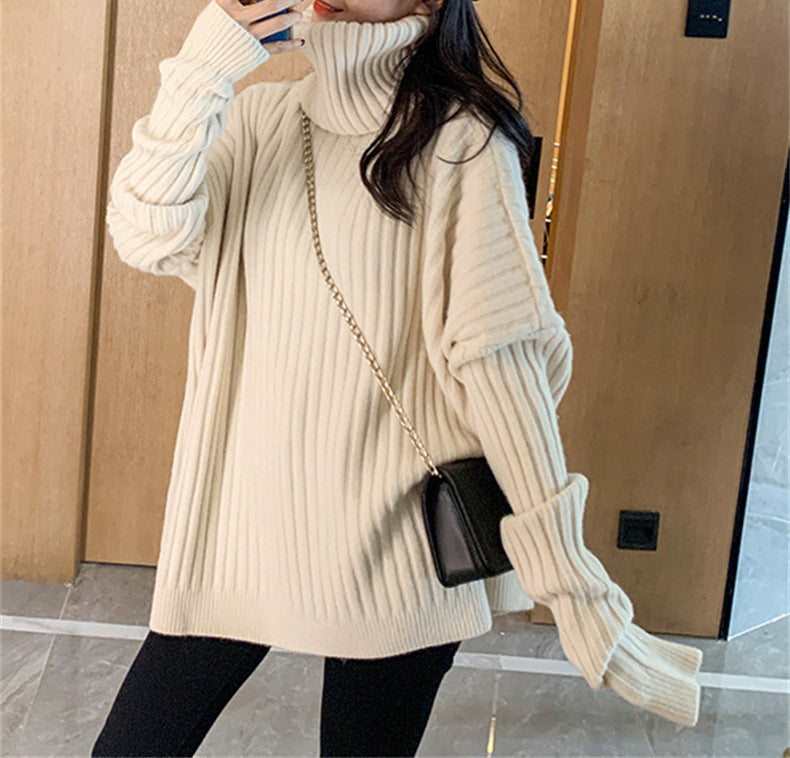 Femme Relaxed Fit Rullekrave Strikketrøje Stilla