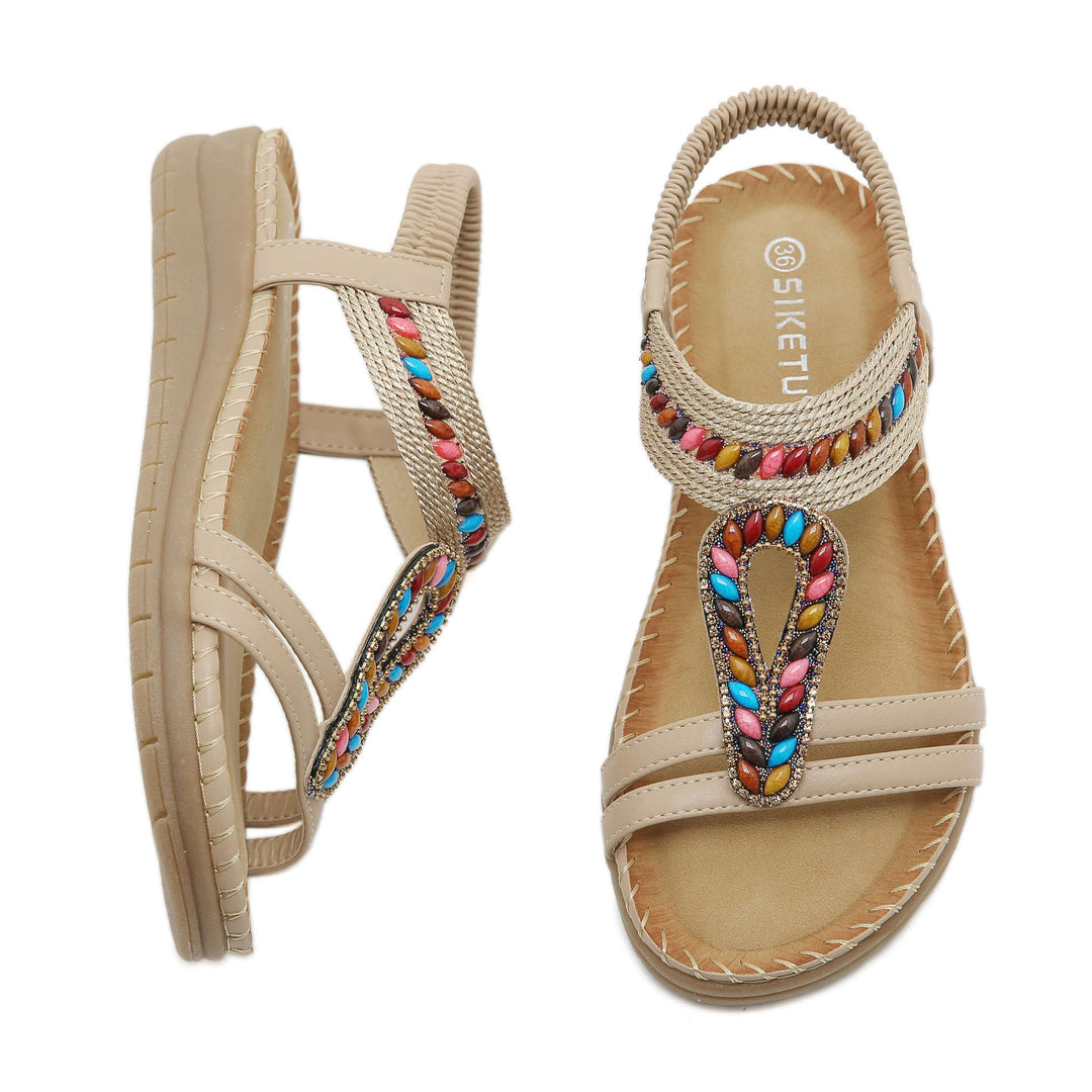 Dame Sommerlige Sandaler med dekorerede remme Stilla