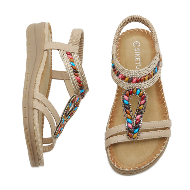 Dame Sommerlige Sandaler med dekorerede remme Stilla