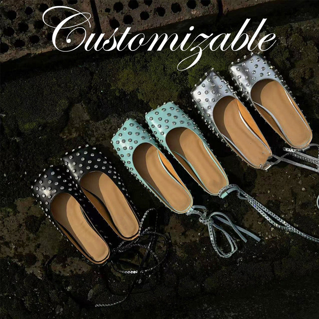 Femme Dekoreret Flade Mules Stilla