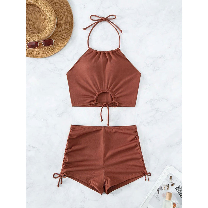 Dame High-Rise Flæse Bikini Sæt Stilla