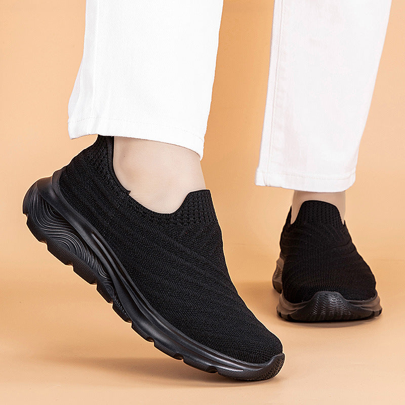 Dame Slip-On Komfort Sneakers med polstrede indlægssåler og åndbart strik-overmateriale Stilla