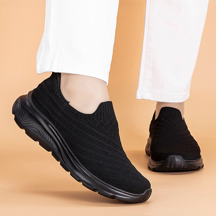 Dame Slip-On Komfort Sneakers med polstrede indlægssåler og åndbart strik-overmateriale Stilla