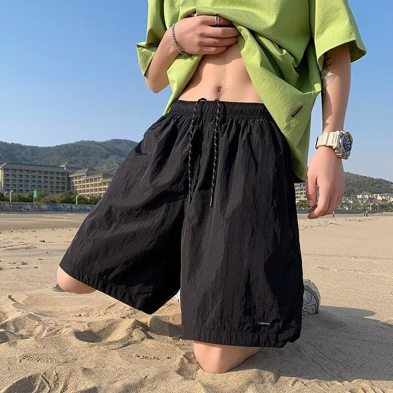 Herrer Behagelige Sommer Shorts med elastisk talje og praktiske sidelommer Stilla