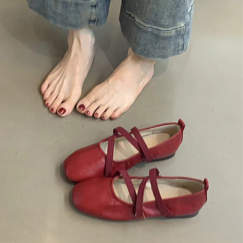 Dame Krydsrem Ballerina Flats Stilla