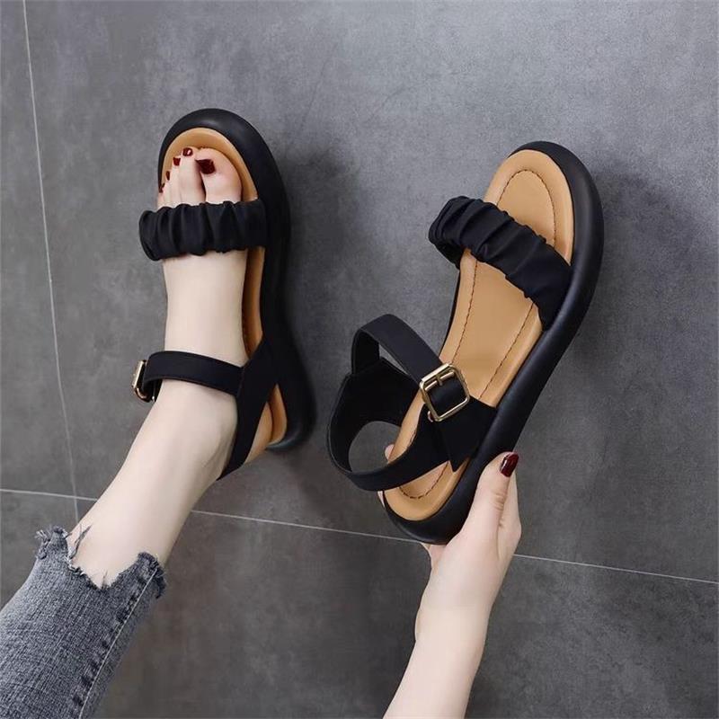Dame Casual Sandaler med modevolde ruffle design og komfortabel fodseng Stilla