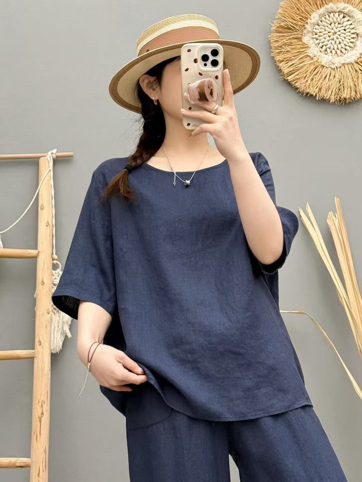 Dame Relaxed Fit Linned Oversized Top Stilla