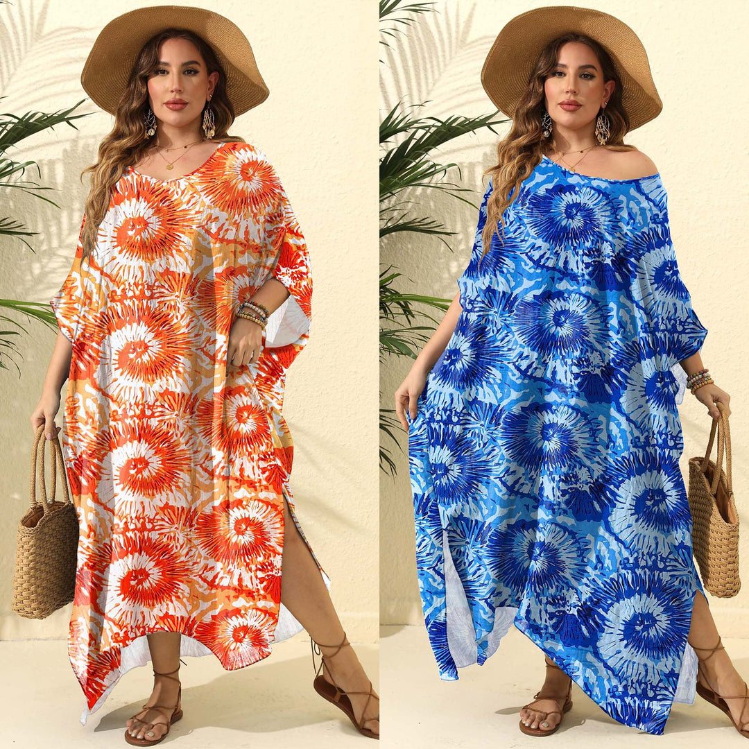 Dame Blomsterprint Maxi Kaftan Stilla
