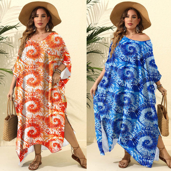 Dame Blomsterprint Maxi Kaftan Stilla