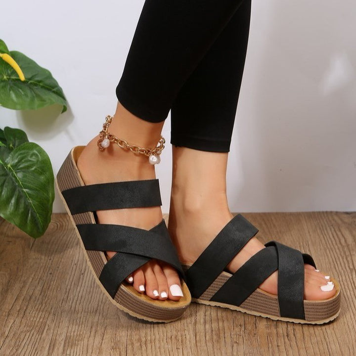 Dame mode plateau sandaler Stilla