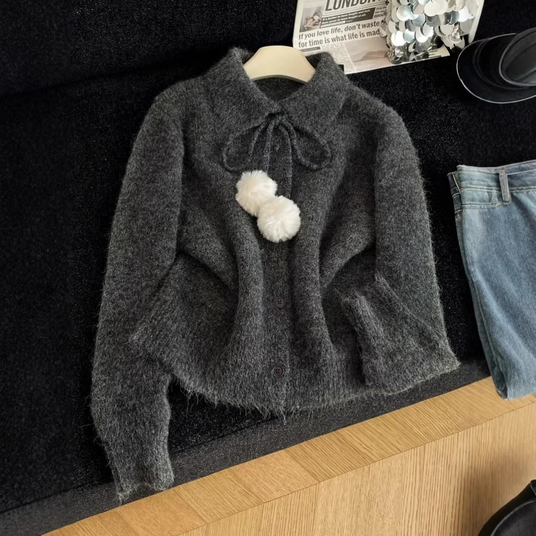 Dame legesyge cardigan med stor krave Stilla