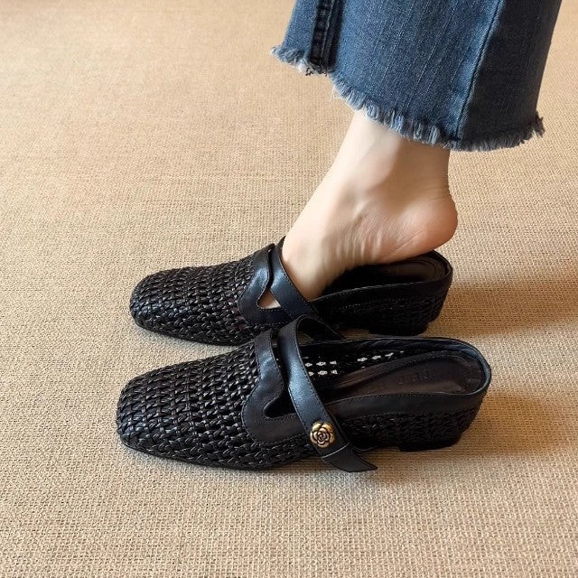 Dame Stilfulde Woven Slide Mules Stilla