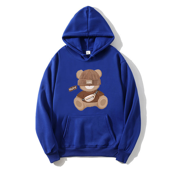 Dame hoodie med unikt bjørnemotiv Skovae