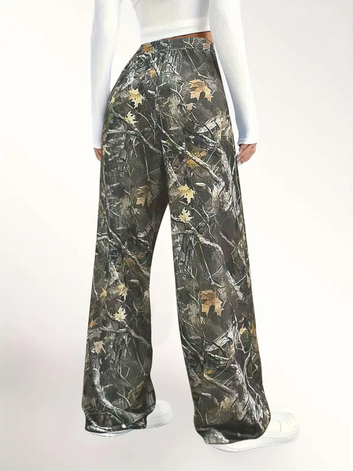 Dame Fashion-Baggybukser i camouflagemønster Stilla