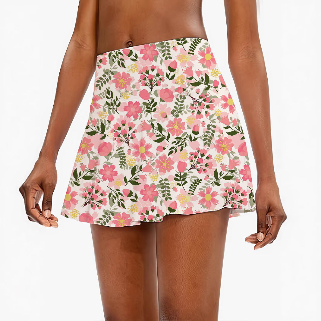 Femme Floral Sportsnederdel Stilla
