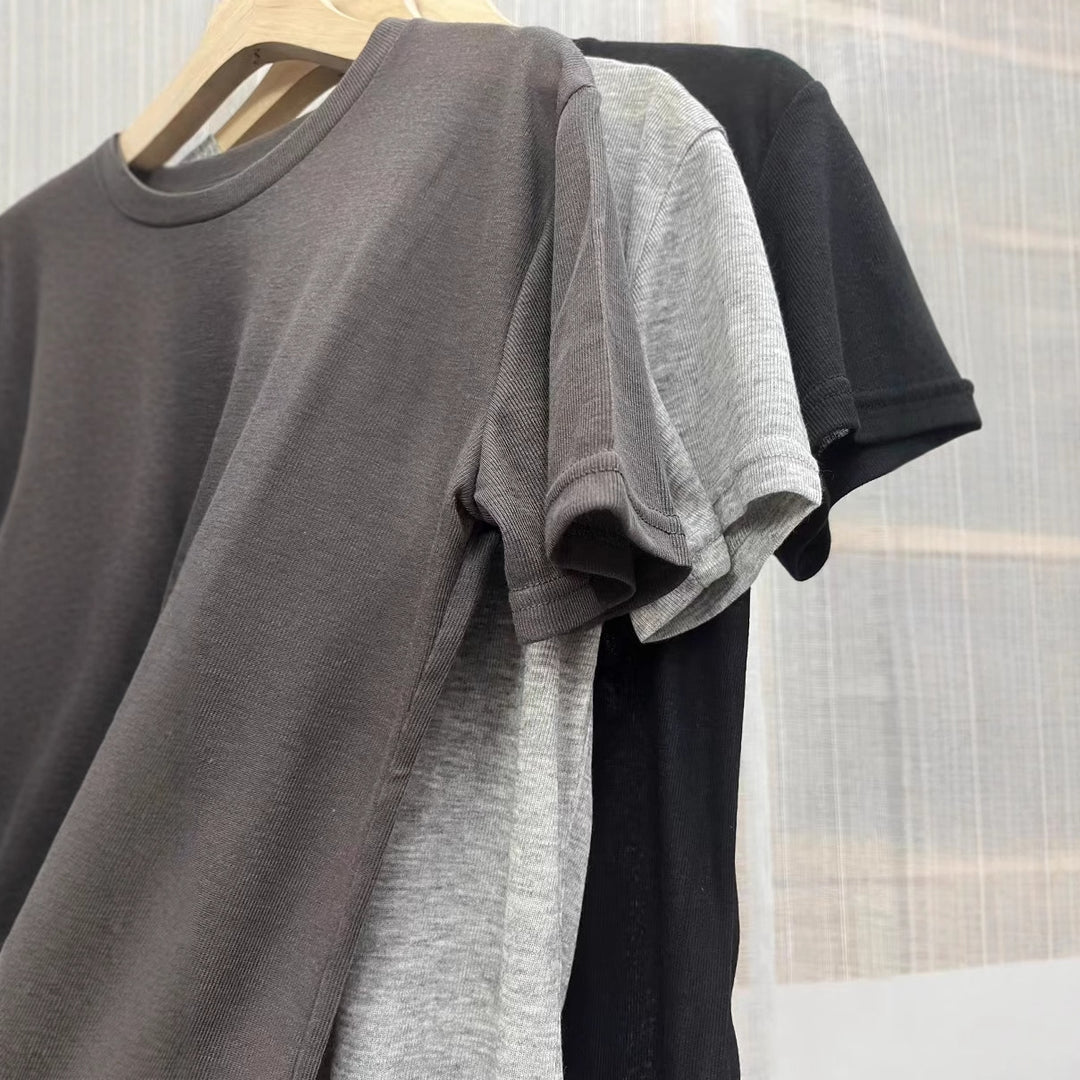 Femme Klassisk Rundhals-T-Shirt Stilla