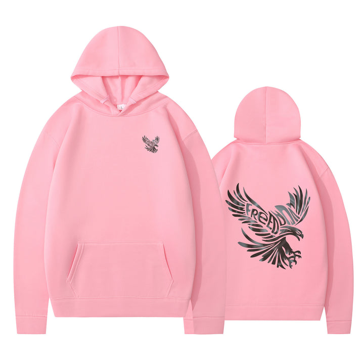 Dame hoodie med ikonisk ørnedesign og blød indvendig for Stilla